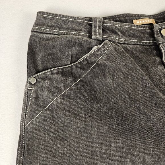 NEHERA Denim Jeans Womens French Size 40 US Size 8 Crop Slovakia Graphite Black - Picture 8 of 16